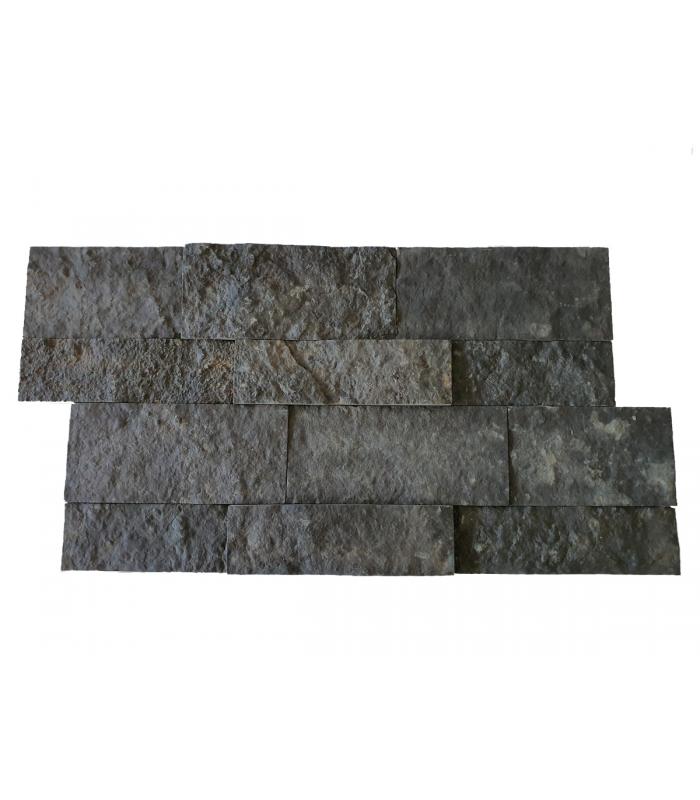 Panel de piedra antracita para revestimiento de fachadas o muros 60x30 |  ALCUPI