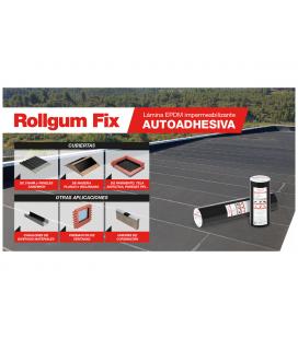 Rollgum FIX rollo lámina EPDM impermeabilizante autoadhesiva (15m2)